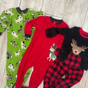 3 pairs Carter's Fleece Pajamas